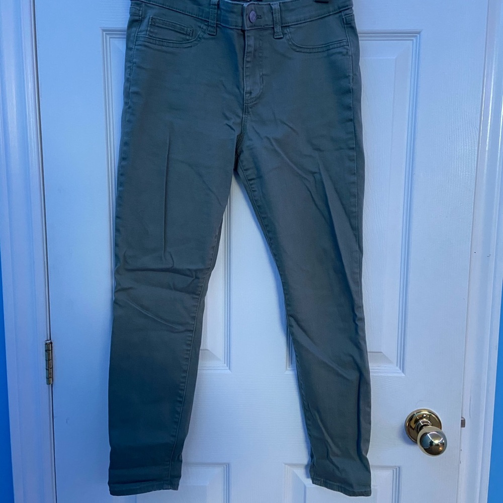 Army green jeans